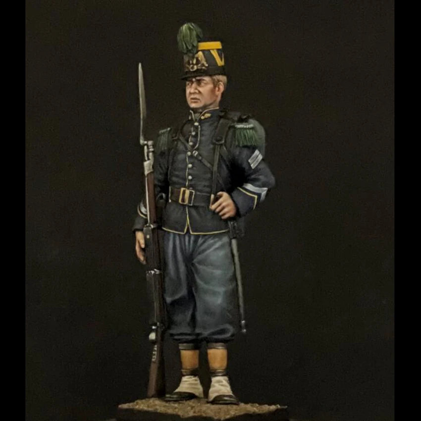 1/32 Napoleonic French NCO, Resin Model Figure Kit, Unassembled and Unpainted