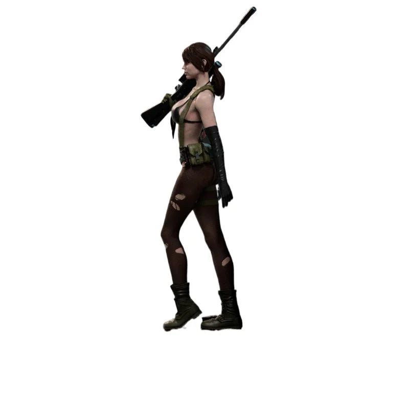1/24 Modern Tactical Operator Standing with Scoped Rifle, Resin Model Figure Kit, Unassembled and Unpainted