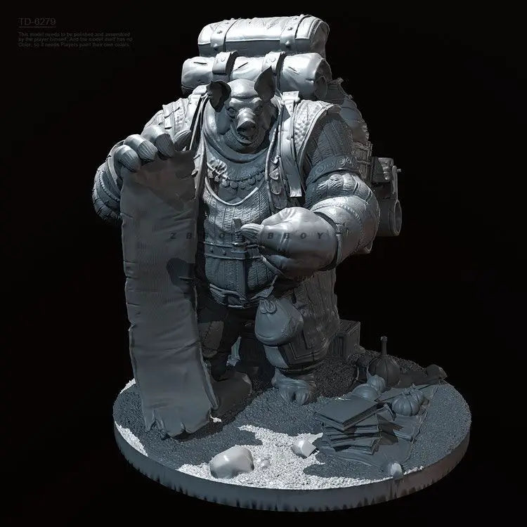 50mm Soldier, Resin Model Figure Kit, Sci-Fi Theme, Unassembled and Unpainted
