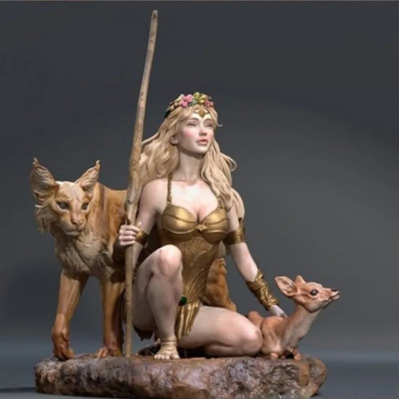 1/24 Ancient Greek Goddess Artemis, Resin Model Figure Kit, Unassembled and Unpainted