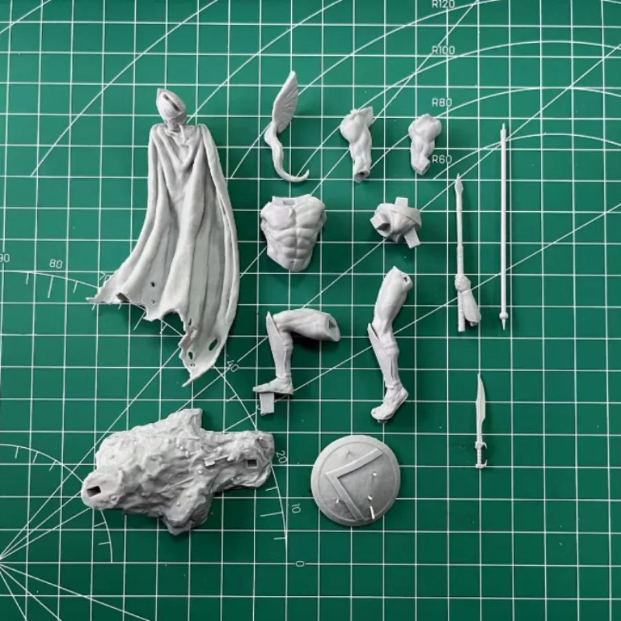 1/24 Ancient Spartan Warrior Arms Raised Victory, Resin Model Figure Kit, Unassembled and Unpainted