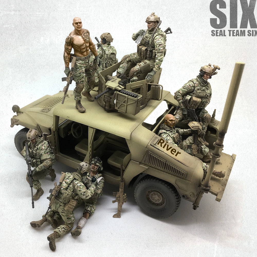 1/35 Modern SEAL Team Special Operations, 6 Figures, Resin Model Figure Kit, Unassembled and Unpainted