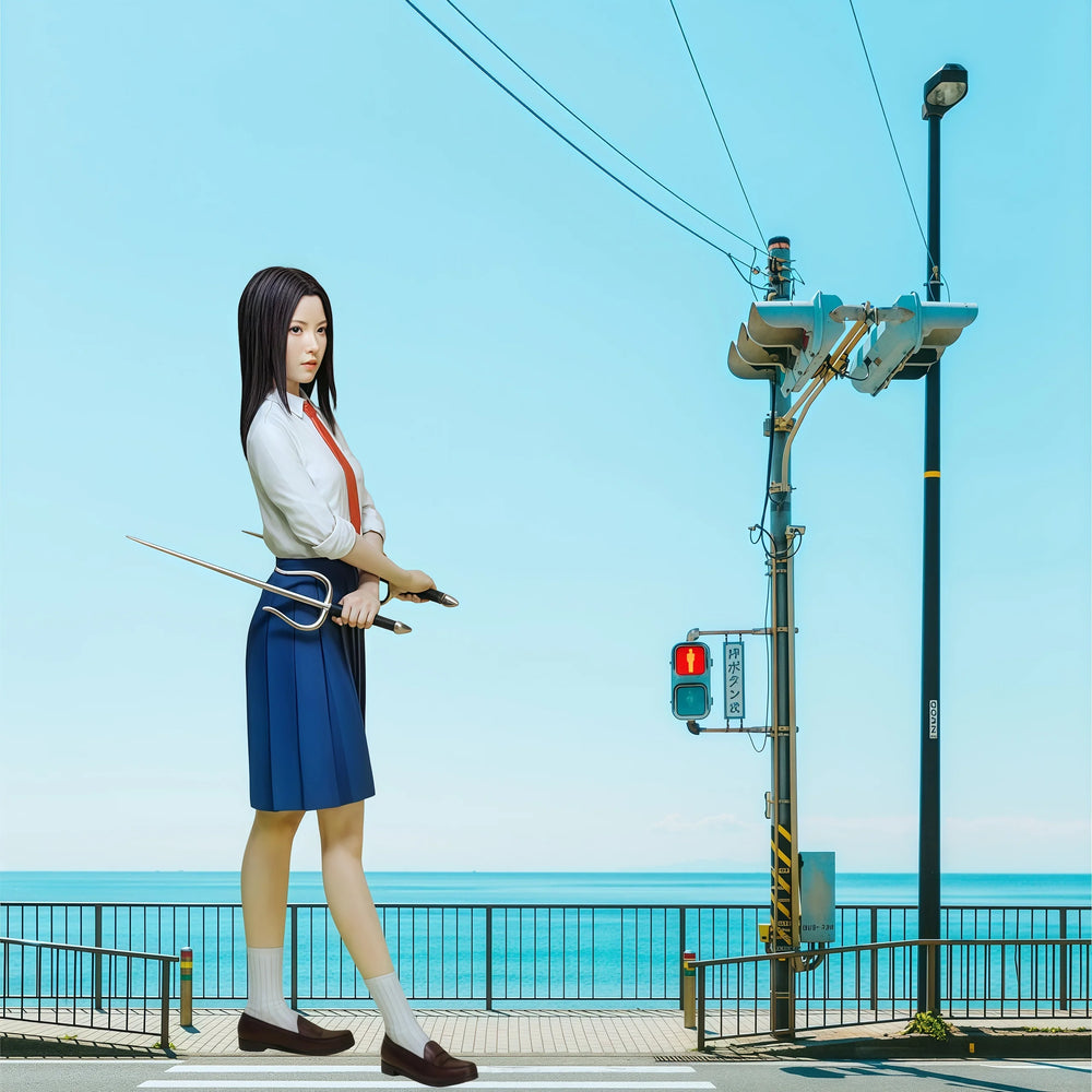 1/8 Fishing Girl, Resin Model Figure Kit, Anime Theme, Unassembled and Unpainted