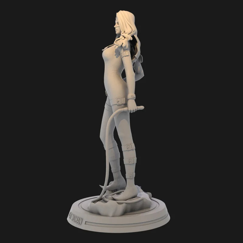 1/24 Female Cat Character, Resin Model Figure Kit, Anime Theme, Unassembled and Unpainted