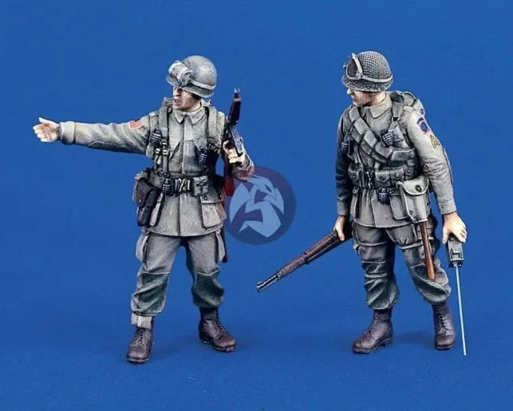 1/35 WWII Allied US Paratroopers, 4 Figures, Resin Model Figure Kit, Unassembled and Unpainted