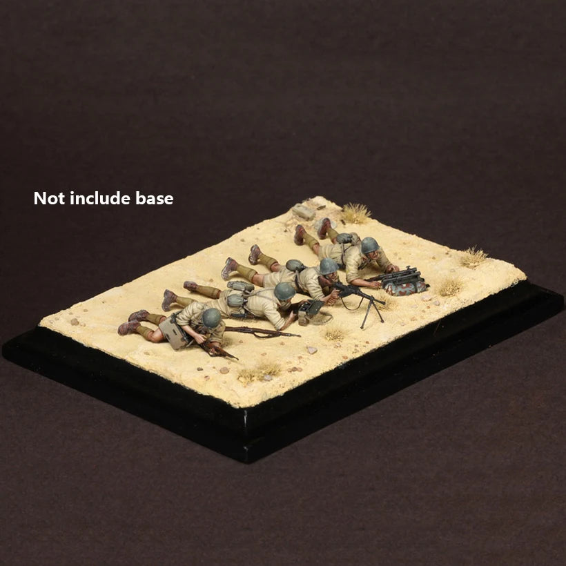 1/35 Modern Infantry in Prone Positions, 4 Figures, Resin Model Figure Kit, Unassembled and Unpainted