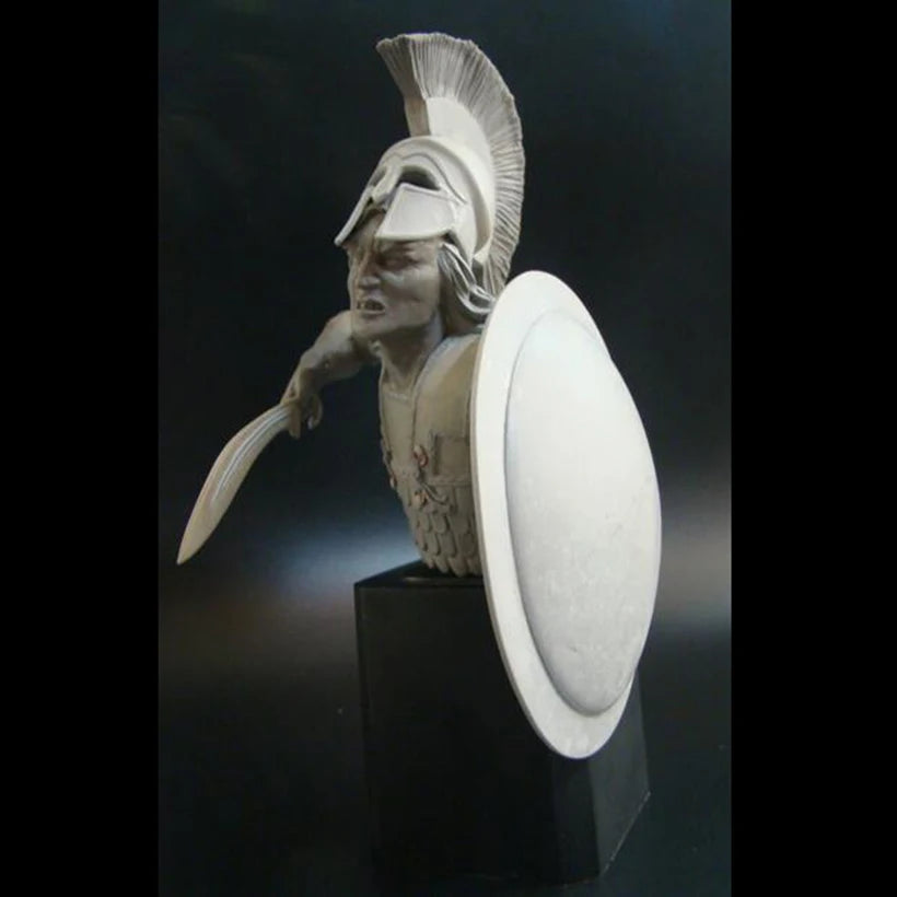 1/10 Ancient Spartan Warrior, Resin Model Bust Kit, Unassembled and Unpainted