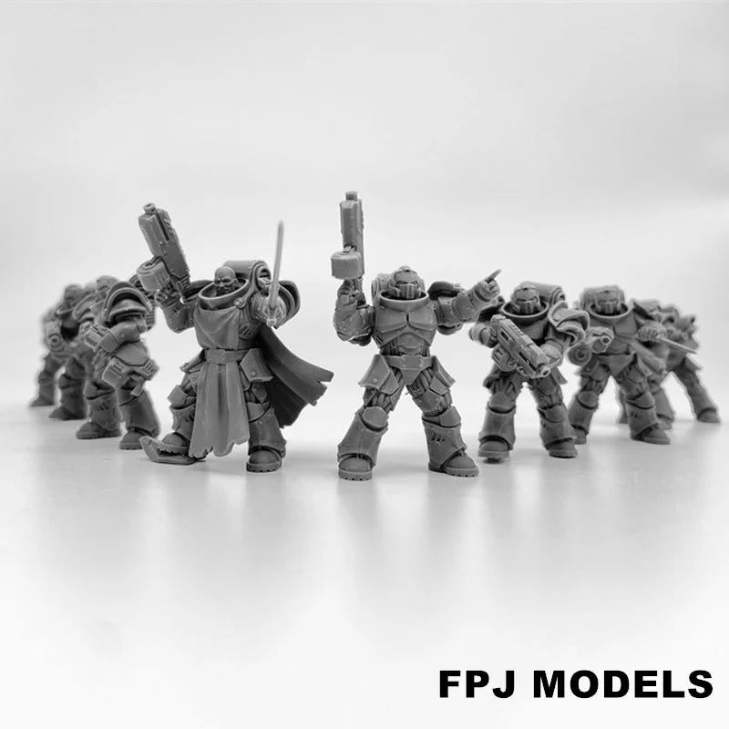 28mm Socratis Legion Sci-Fi Infantry, 45 Figures, Resin Model Figure Kit, Sci-Fi Theme, Unassembled and Unpainted