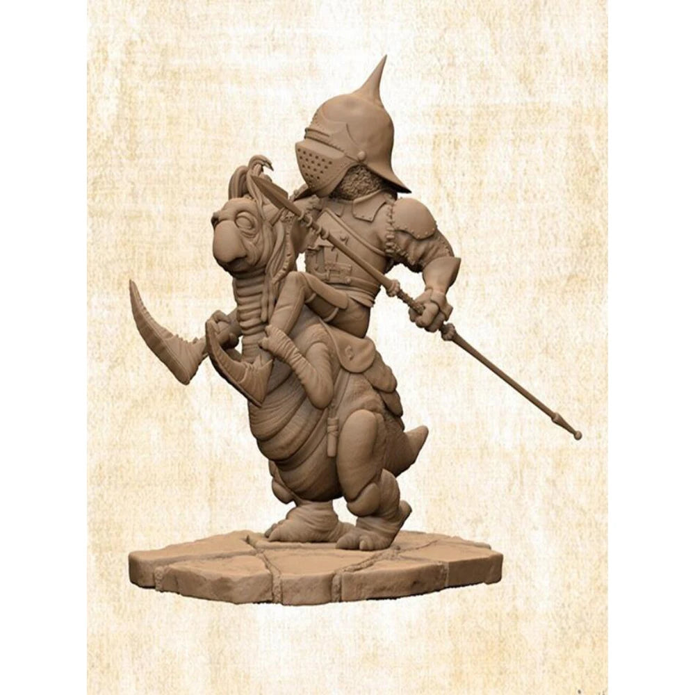 1/24 Warrior with Dual Weapons, Resin Model Figure Kit, Fantasy Theme, Unassembled and Unpainted