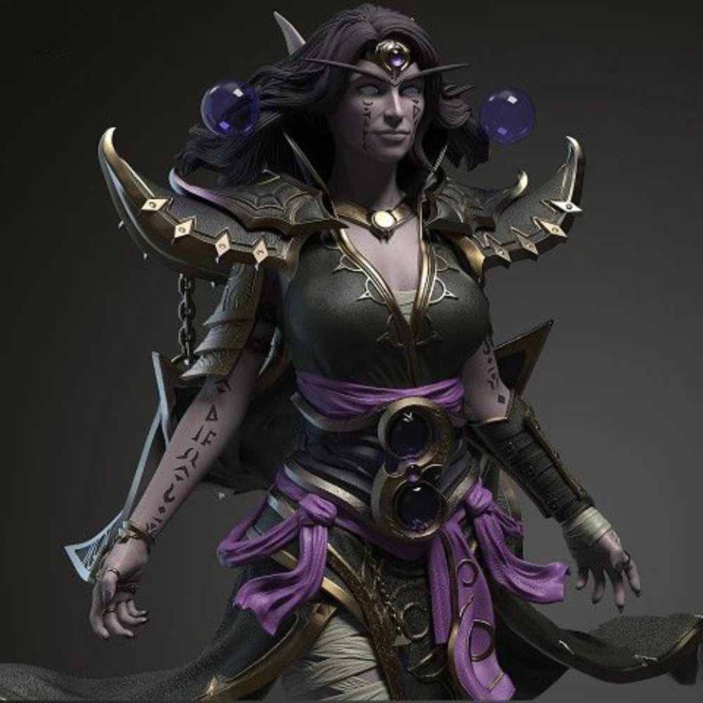 180mm Dark Fantasy Sorceress, Resin Model Figure Kit, Fantasy Theme, Unassembled and Unpainted