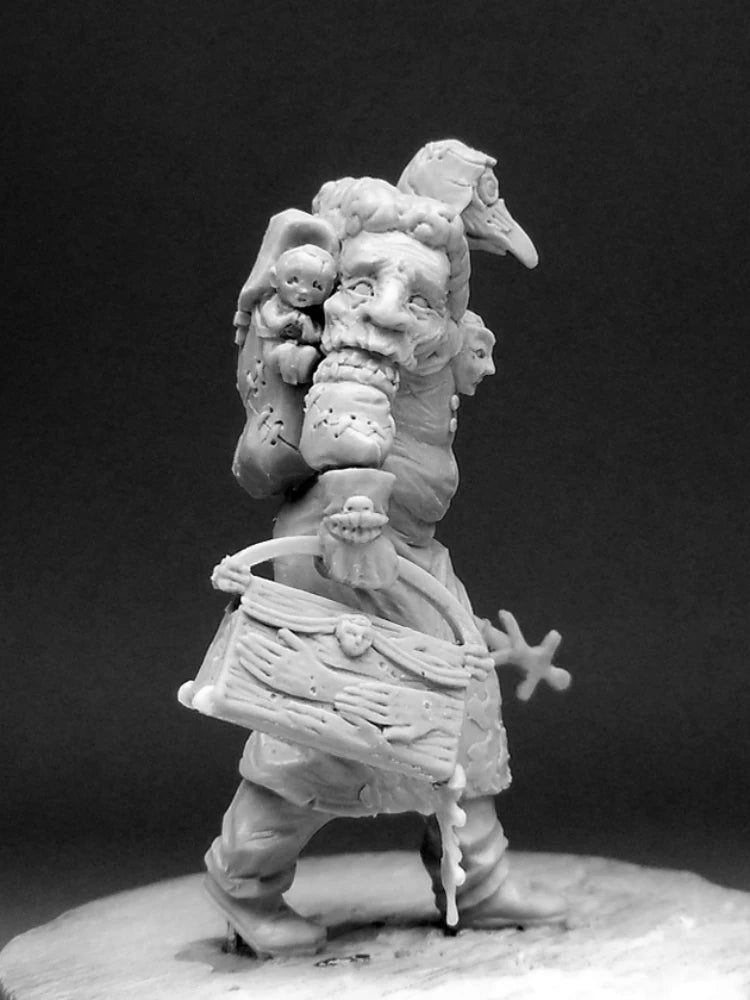 30mm Wizard Scholar, Resin Model Figure Kit, Fantasy Theme, Unassembled and Unpainted