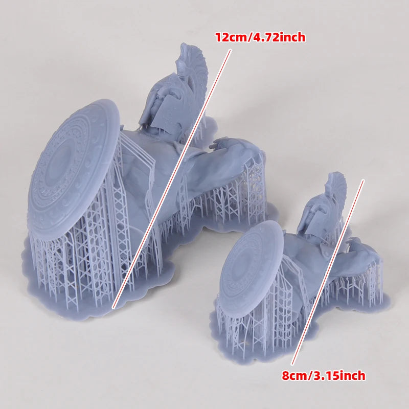 120mm Ancient Roman Gladiator Warrior, Resin Model Figure Kit, Unassembled and Unpainted