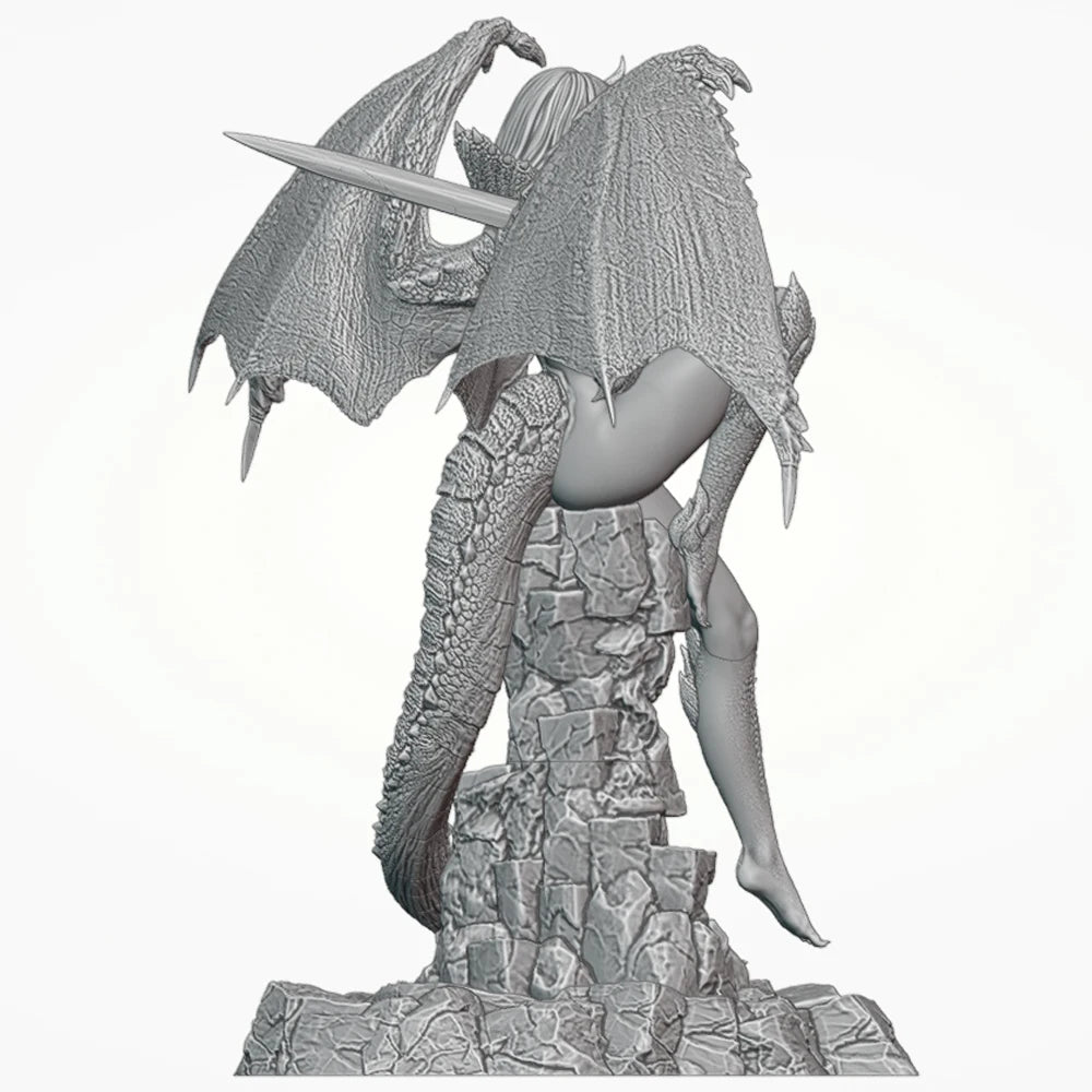 1/24 Belle Diablos Demon, Resin Model Figure Kit, Fantasy Theme, Unassembled and Unpainted
