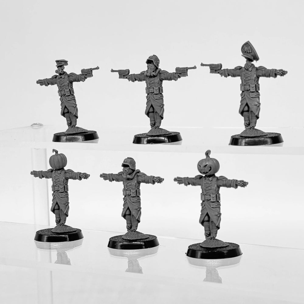 Grim Guard Scarecrow, 6 Figures, Resin Model Figure Kit, Fantasy Theme, Unassembled and Unpainted