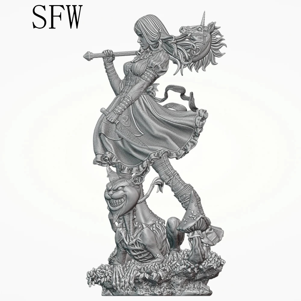 1/24 Gothic Alice, Resin Model Figure Kit, Fantasy Theme, Unassembled and Unpainted