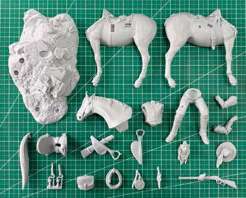 1/24 American Civil War American Arikara Scout, Resin Model Figure Kit, Unassembled and Unpainted