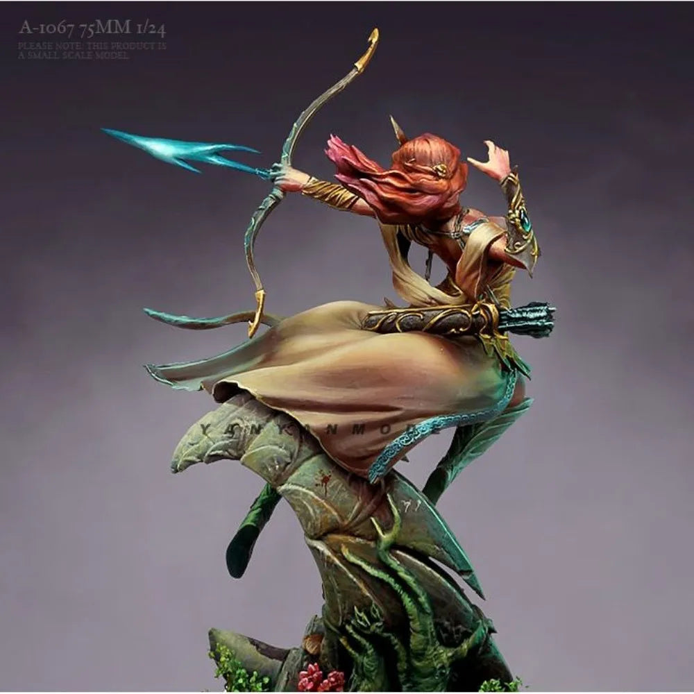 1/24 Archer Fairy, Resin Model Figure Kit, Fantasy Theme, Unassembled and Unpainted