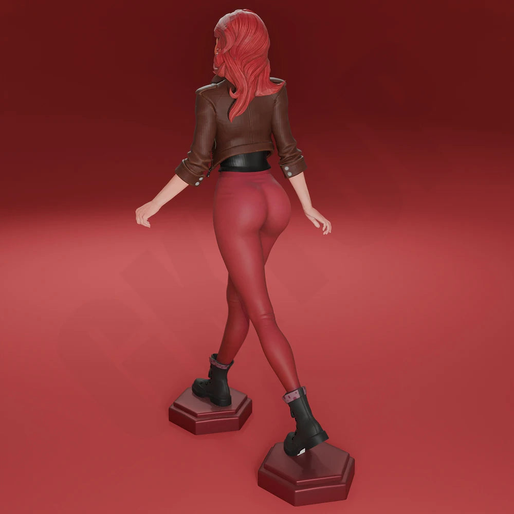 1/24 Futuristic Female in Bodysuit, Resin Model Figure Kit, Unassembled and Unpainted