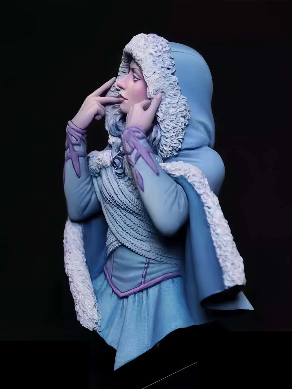 1/10 Snow Girl, Resin Model Bust Kit, Fantasy Theme, Unassembled and Unpainted