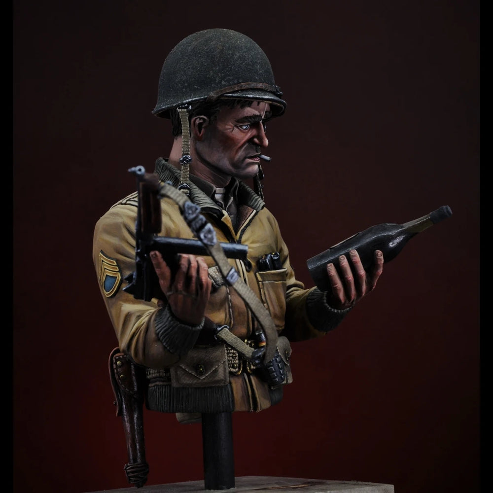 1/10 WWII U.S. Ranger, Resin Model Figure Kit, Unassembled and Unpainted