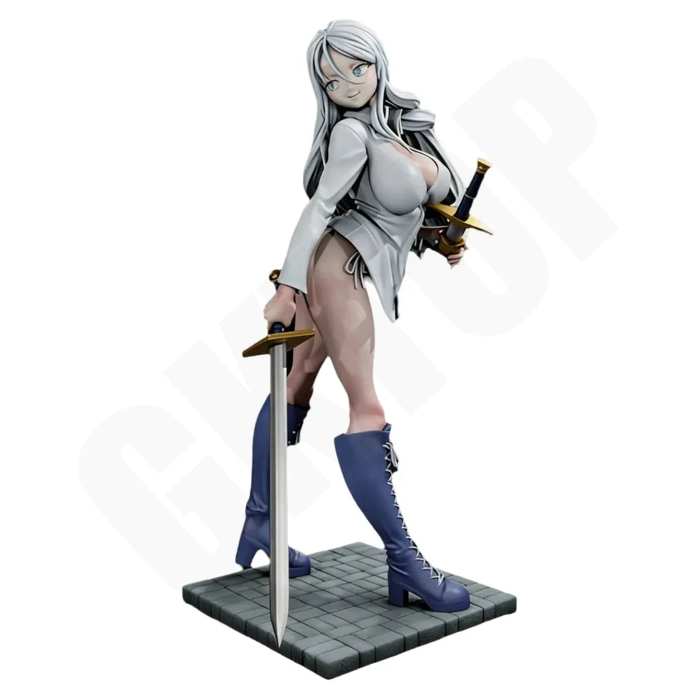 1/24 Belle Sylpha Warrior, Resin Model Figure Kit, Fantasy Theme, Unassembled and Unpainted