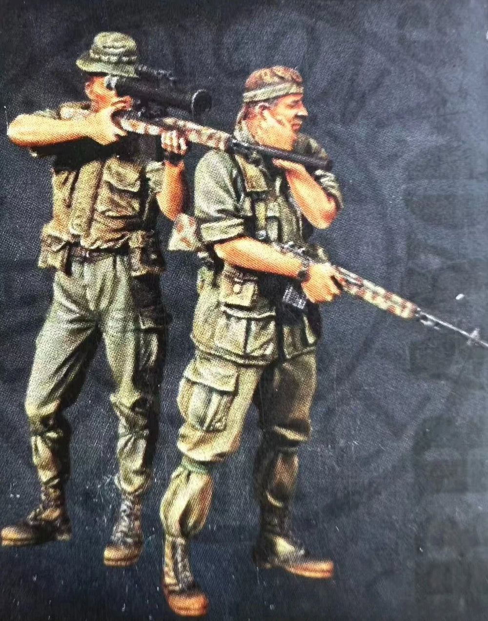 1/35 Vietnam War U.S. Army Infantry Squad, 2 Figures, Resin Model Figure Kit, Unassembled and Unpainted