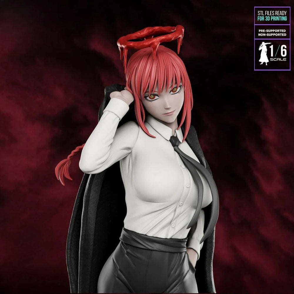 Chainsaw Girl, Resin Model Figure Kit, Anime Theme, Unassembled and Unpainted