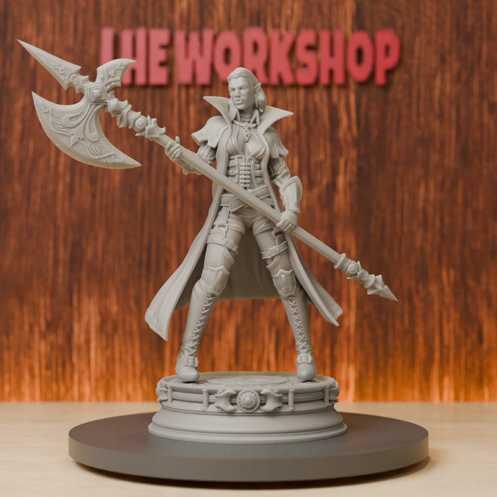 75mm Half-Orc Fighter, Resin Model Figure Kit, Fantasy Theme, Unassembled and Unpainted