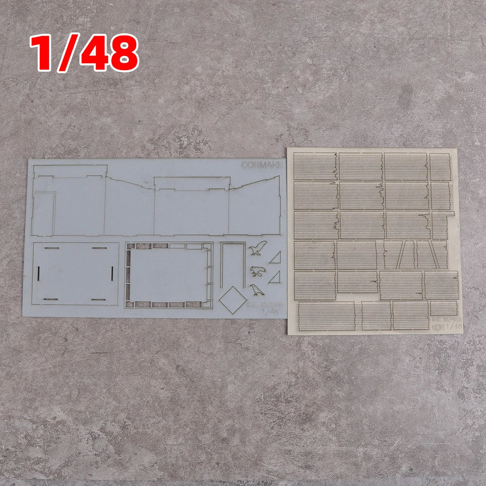 1/35 Rural Log Cabins, Resin Model Diorama Kit, Historical Theme, Unassembled and Unpainted