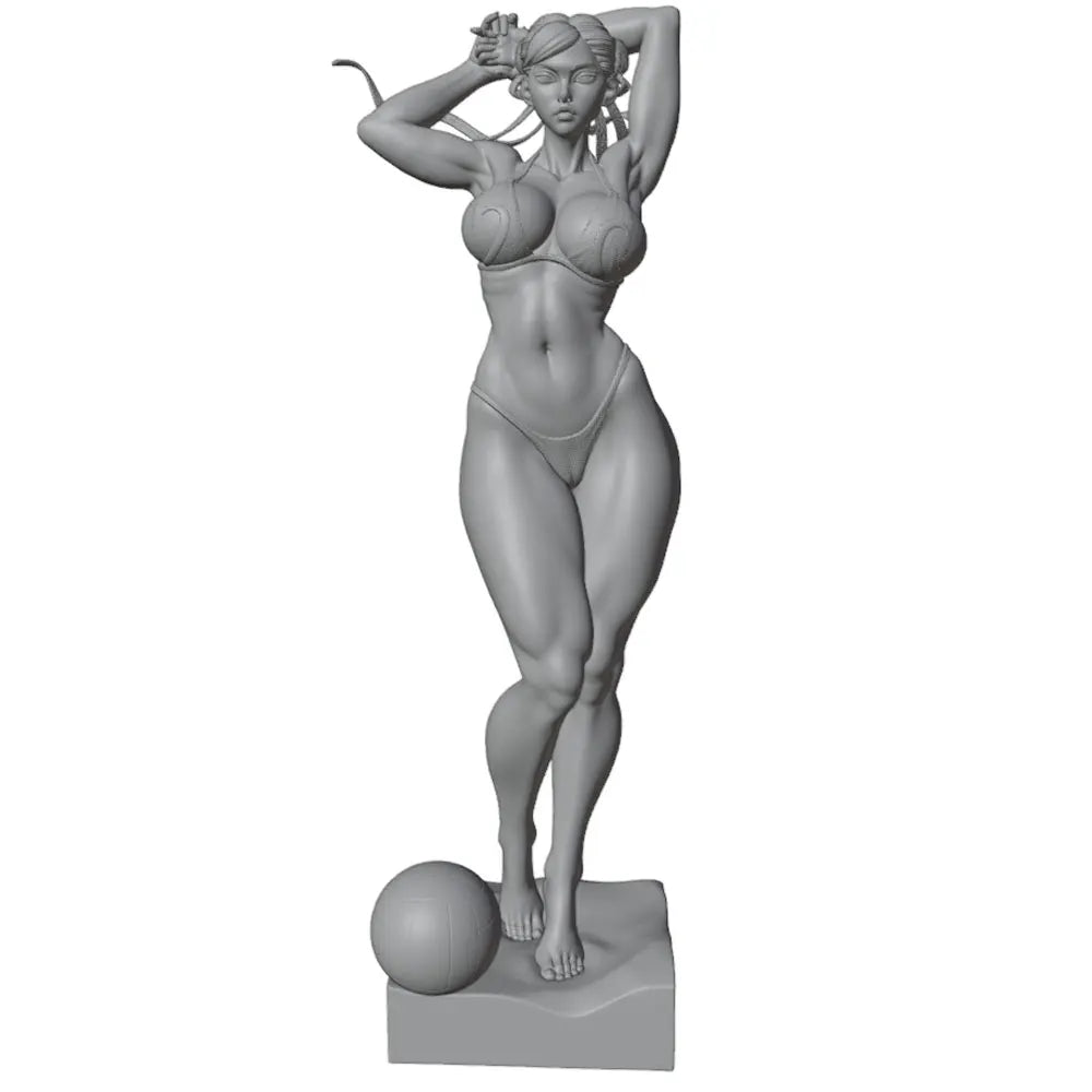 1/24 1/24 Pin-Up Girl, Resin Model Figure Kit, Unassembled and Unpainted