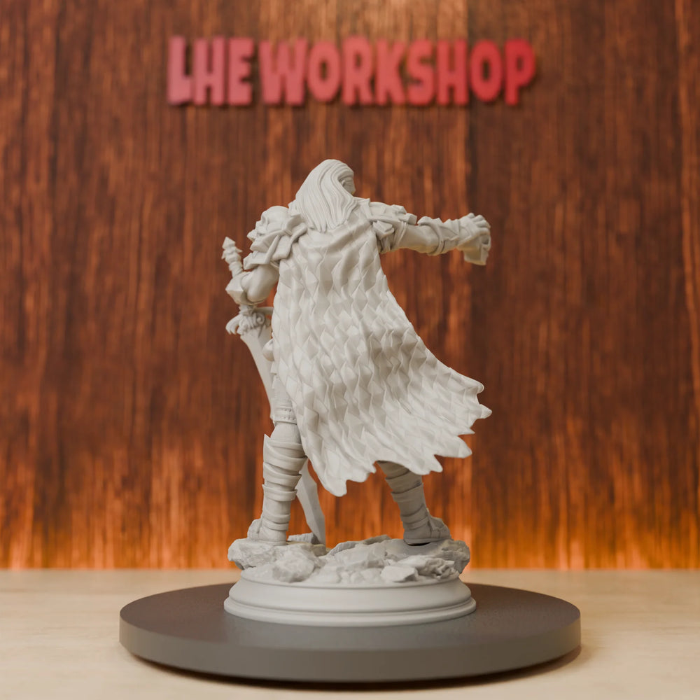 75mm Death Swordsman, Resin Model Figure Kit, Fantasy Theme, Unassembled and Unpainted