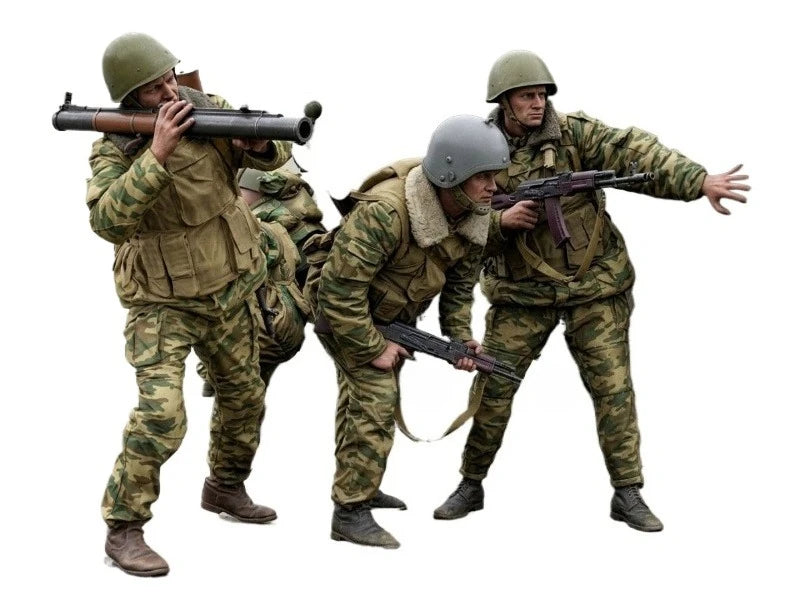 1/16 Modern Russian Tactical Squad in Assault, 6 Figures, Resin Model Figure Kit, Unassembled and Unpainted