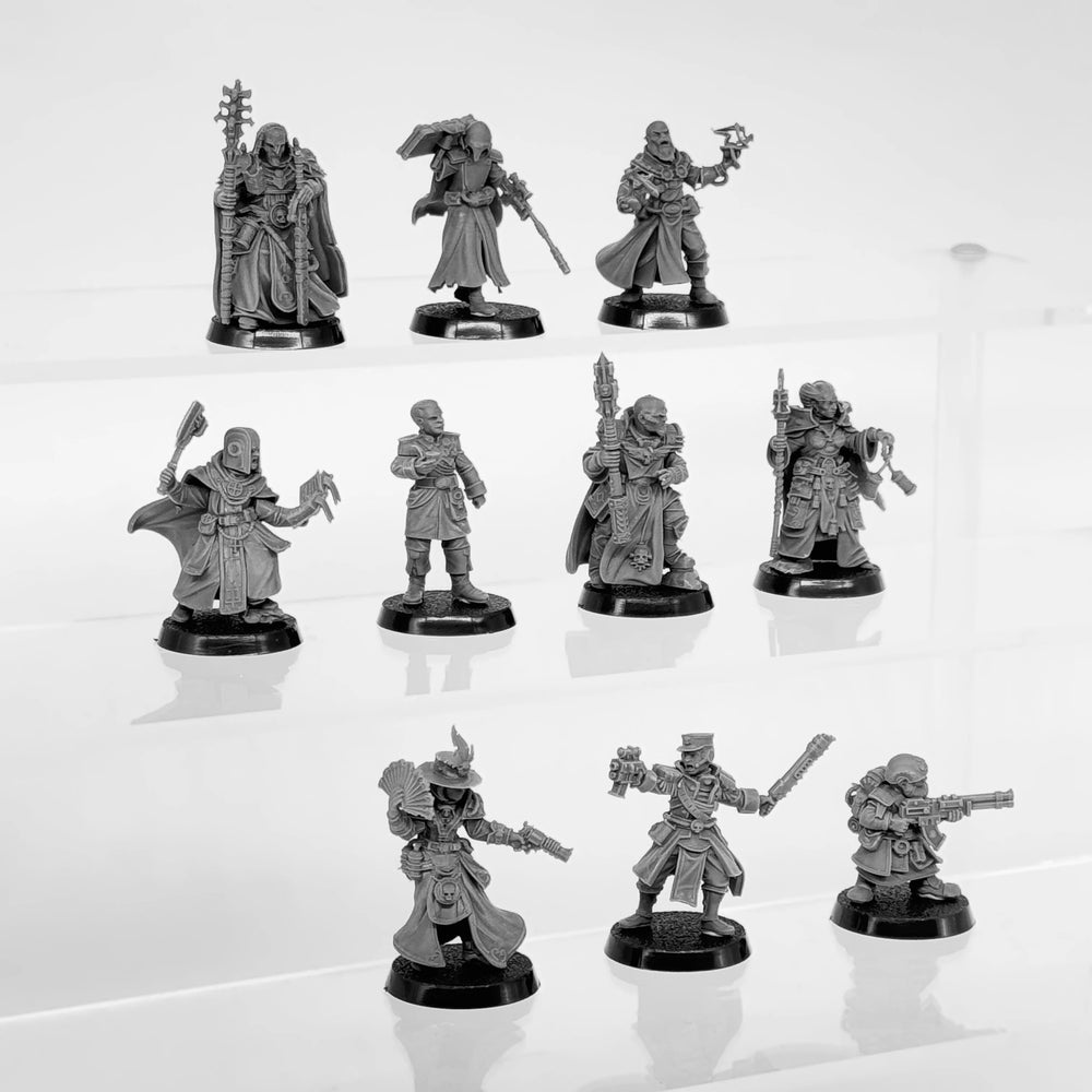 Medieval Royal Guard Elites Medieval, 10 Figures, Resin Model Figure Kit, Unassembled and Unpainted