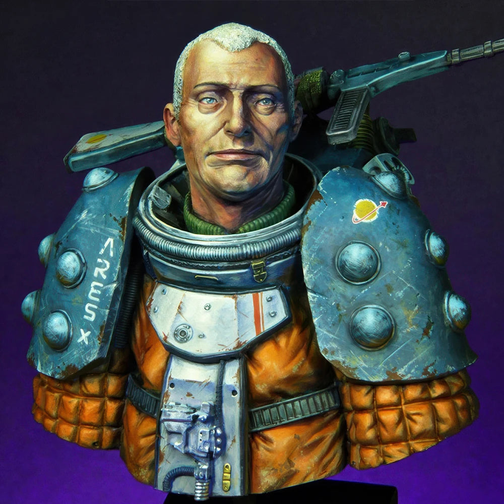 1/10 Space Drifter, Resin Model Bust Kit, Sci-Fi Theme, Unassembled and Unpainted