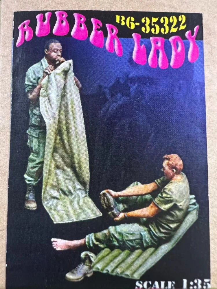 1/35 WWII German Infantry Combat Squad, 2 Figures, Resin Model Figure Kit, Unassembled and Unpainted