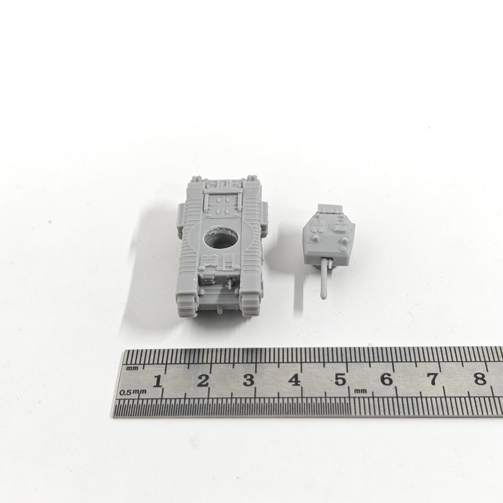 1/144 WWII British Churchill III Tank, Resin Model Vehicle Kit, Unassembled and Unpainted