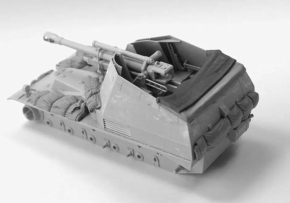 1/35 WWII M3 Half-track, 6 Figures, Resin Model Diorama Kit, Unassembled and Unpainted