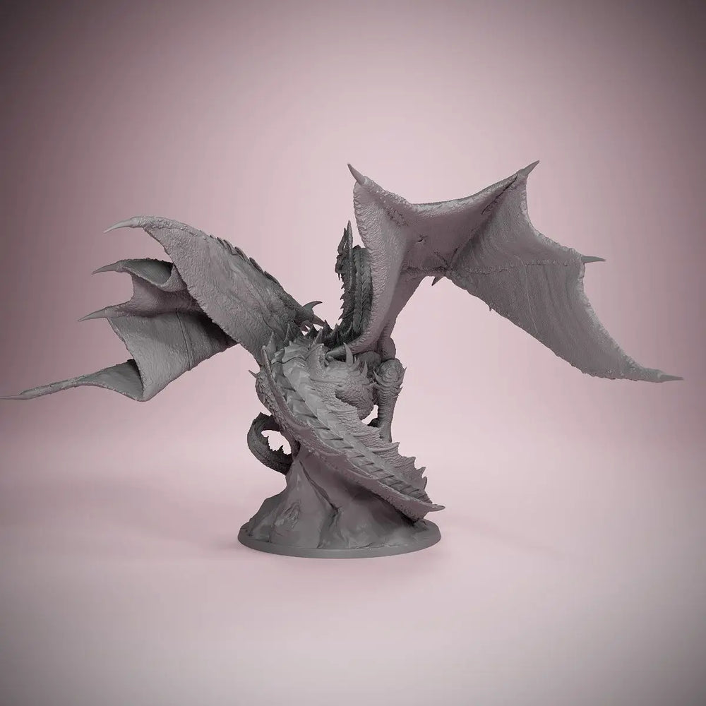 70mm Dragon Emperor, Resin Model Figure Kit, Fantasy Theme, Unassembled and Unpainted