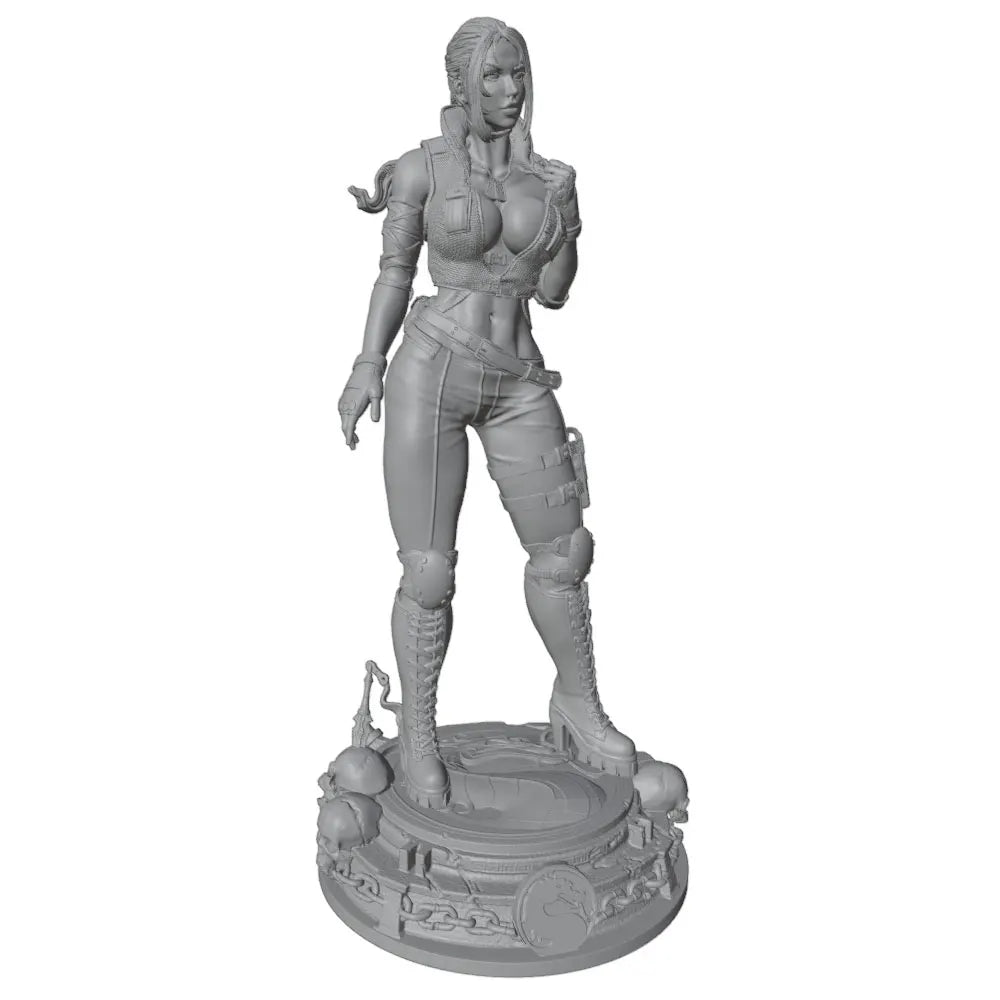 1/24 Female Tactical Soldier, Resin Model Figure Kit, Unassembled and Unpainted