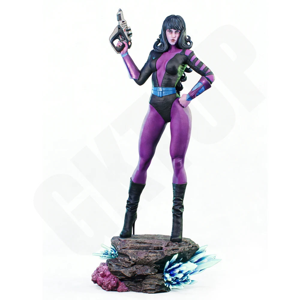 1/24 Female Assassin, Resin Model Figure Kit, Sci-Fi Theme, Unassembled and Unpainted
