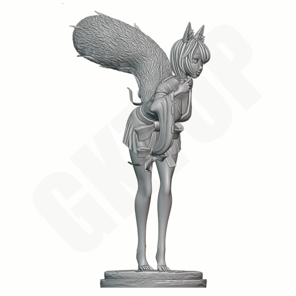 1/24 Kitsune Fox Spirit, Resin Model Figure Kit, Anime Theme, Unassembled and Unpainted