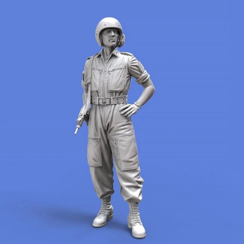 1/35 Modern IDF Tanker Crewman, Resin Model Figure Kit, Unassembled and Unpainted