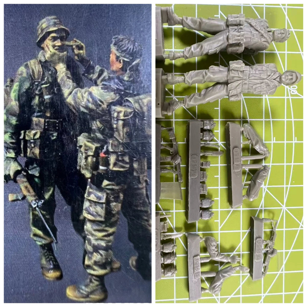 1/35 Modern Tactical Spotter and Support, 2 Figures, Resin Model Figure Kit, Unassembled and Unpainted