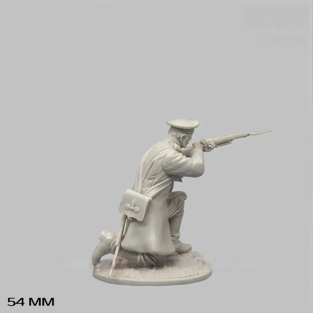 54mm Modern 19th Century Russian Grenadier, Resin Model Figure Kit, Unassembled and Unpainted
