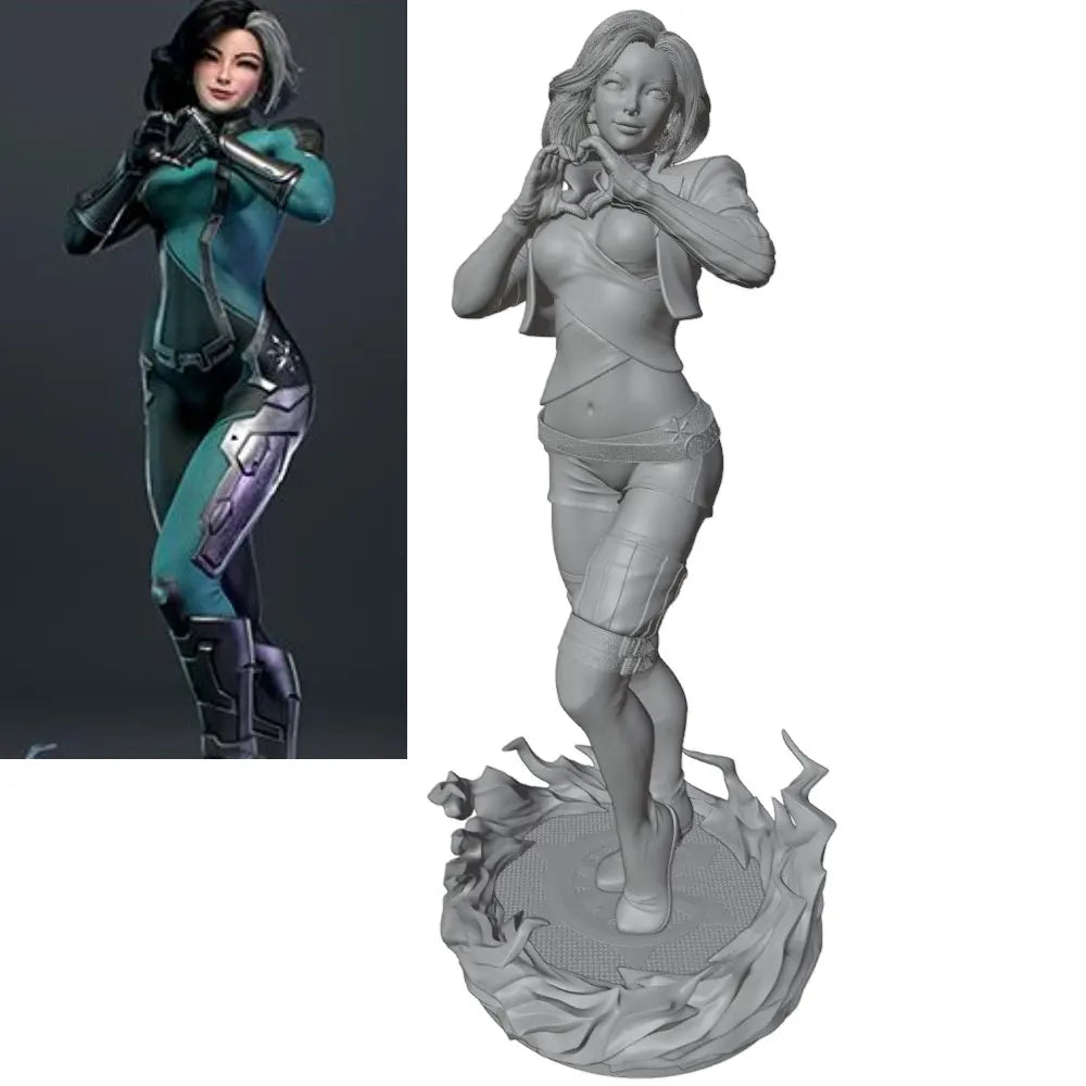 1/24 1/24 Sci-Fi Trooper, Resin Model Figure Kit, Sci-Fi Theme, Unassembled and Unpainted