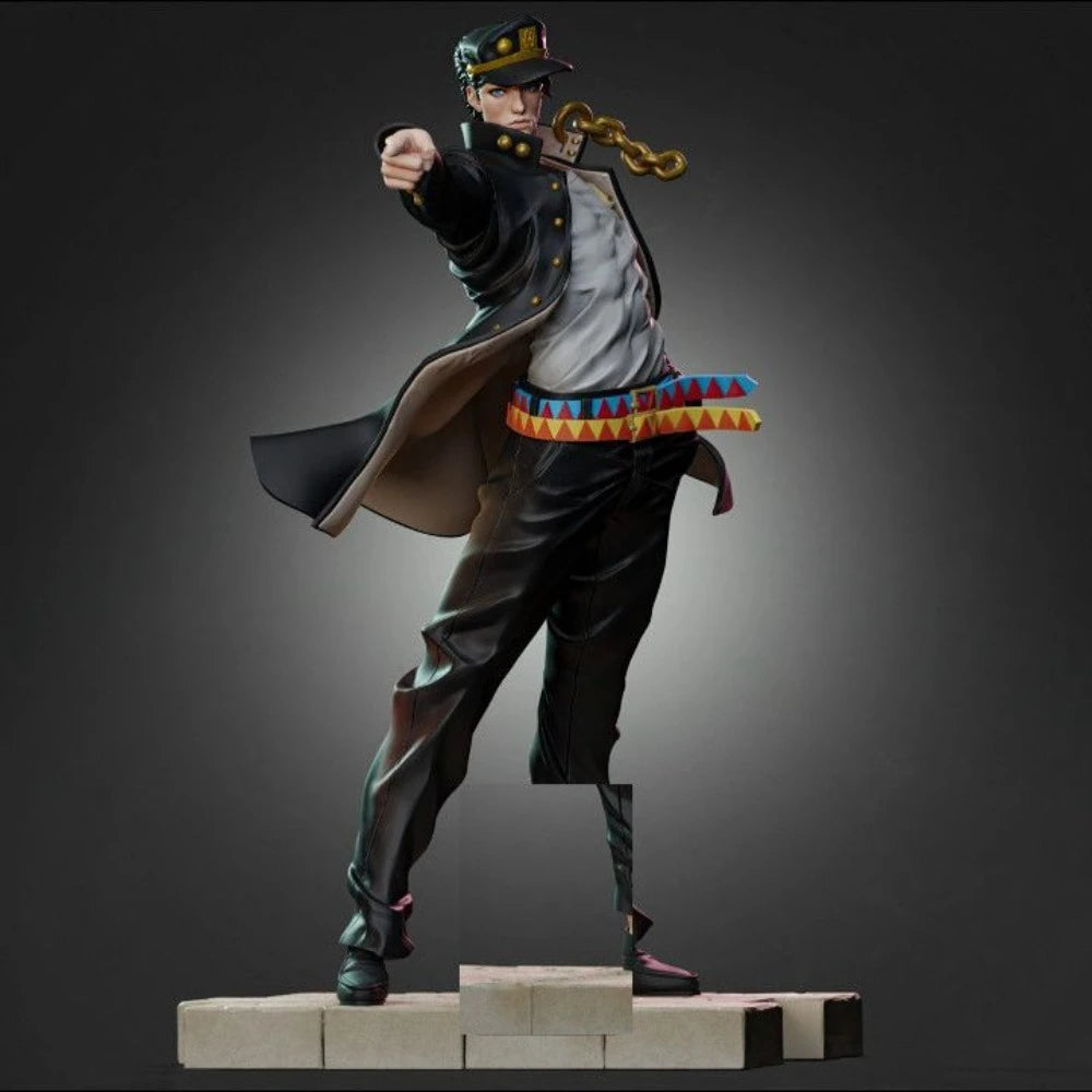 Commander in Crown with Golden Staff, Resin Model Figure Kit, Fantasy Theme, Unassembled and Unpainted