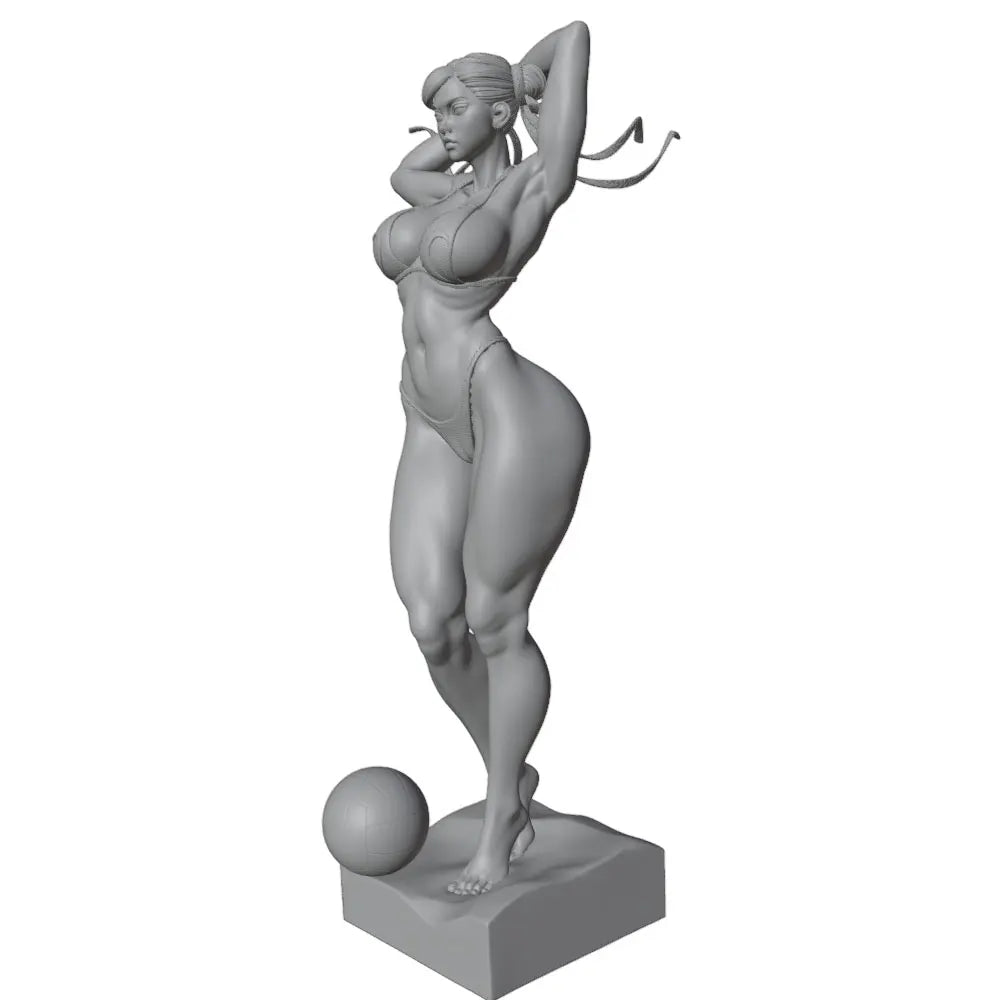 1/24 1/24 Pin-Up Girl, Resin Model Figure Kit, Unassembled and Unpainted