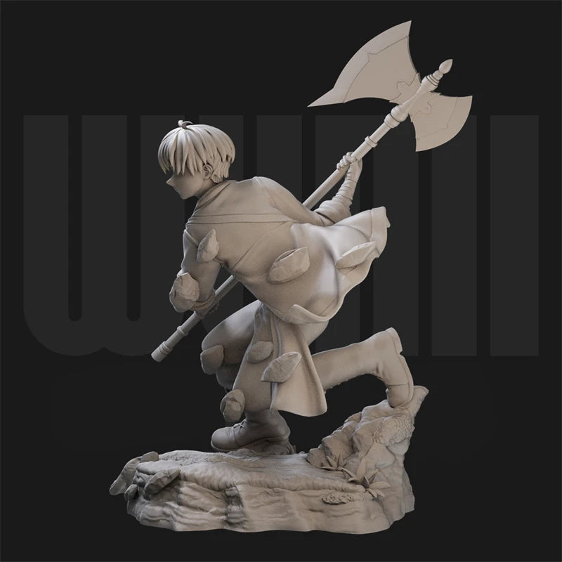1/18 Fantasy Warriors, 3 Figures, Resin Model Figure Kit, Anime Theme, Unassembled and Unpainted