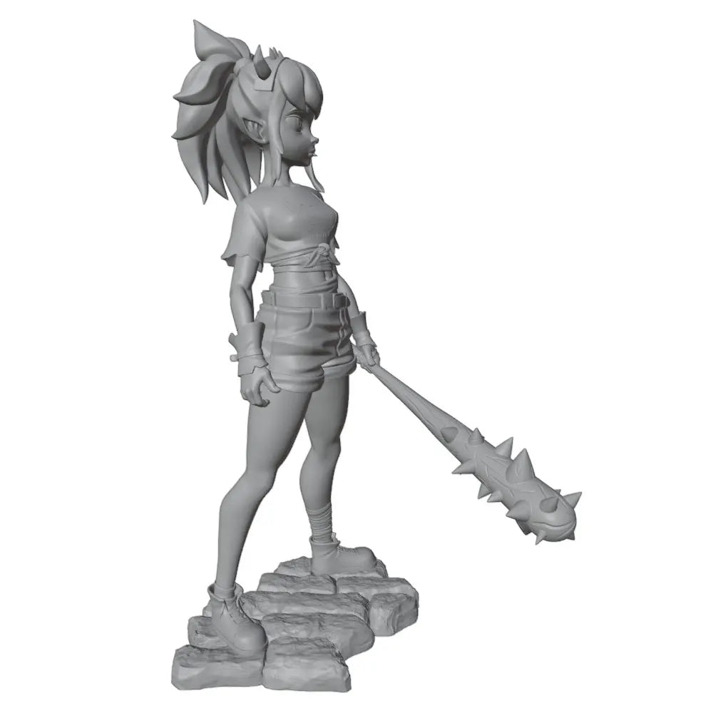 1/24 Warrior Girl, Resin Model Figure Kit, Anime Theme, Unassembled and Unpainted