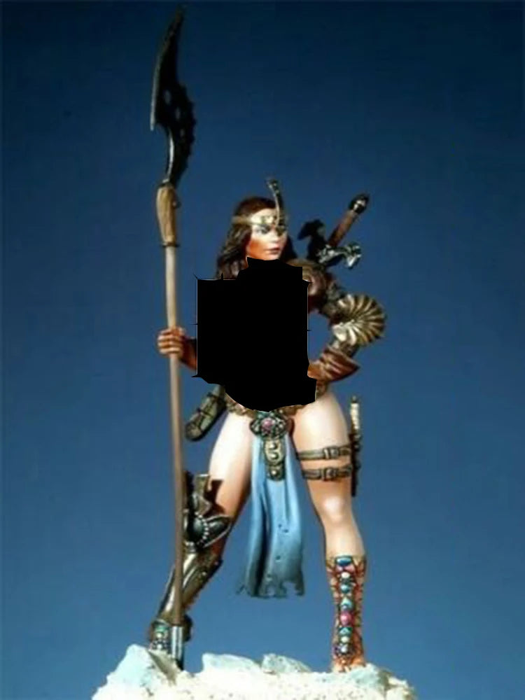 80mm Ancient Warrior, Resin Model Figure Kit, Unassembled and Unpainted